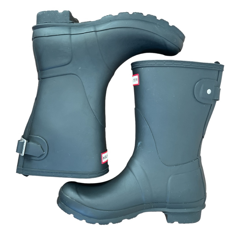 Hunter Footwear Women's Original Short Back Adjustable Rain Boots Size 7 - Picture 8 of 11